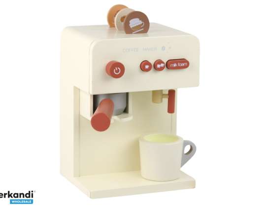 Spielzeugtasse aus Holz für die Kaffeemaschine
