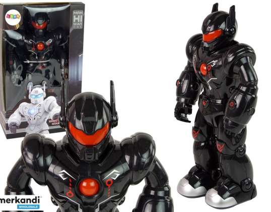 Robot interactif marche Lumières sonores Noir