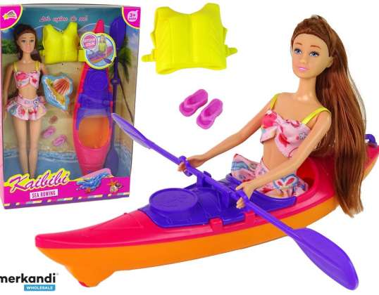 Poppen Accessoires Set Kajak Roze
