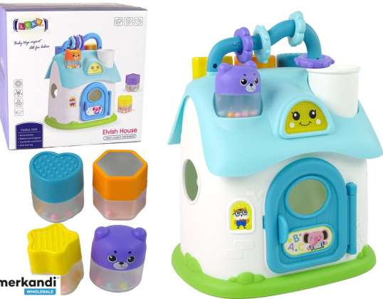 Educational Sorter House Blue Blocks