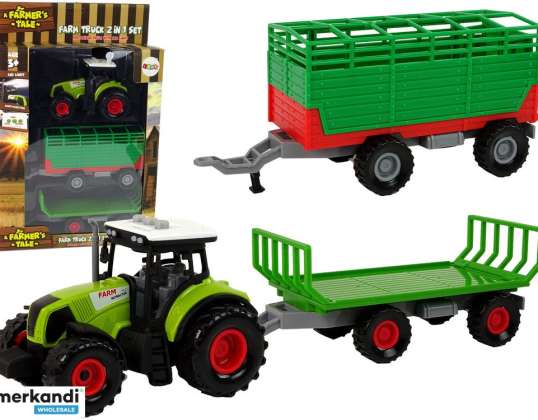 Traktor mit Anhänger Bauernwagen