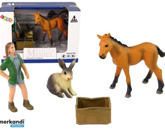 Σύνολο ειδωλίων Horse Light Animals.