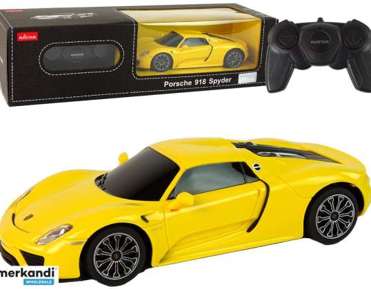 Auto R/C Porsche 918 1:24 Rastar Amarillo