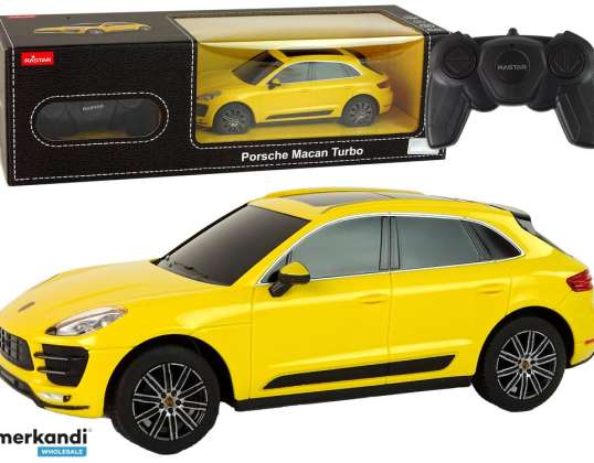 Auto R / C Porsche Macan Turbo 1:24 Rastar Amarelo