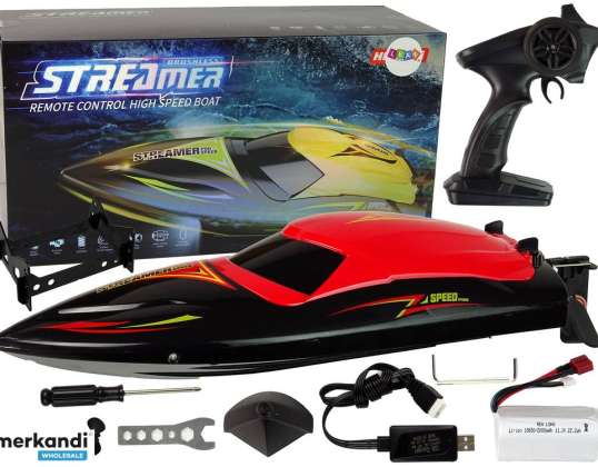 Motorlu tekne R/C 2.4G Kırmızı 35 KM/H