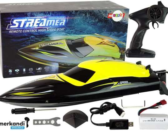 Motorlu tekne R/C 2.4G sarı 35 KM/H
