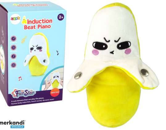Plush Banana Interactive Music 22 cm Yellow