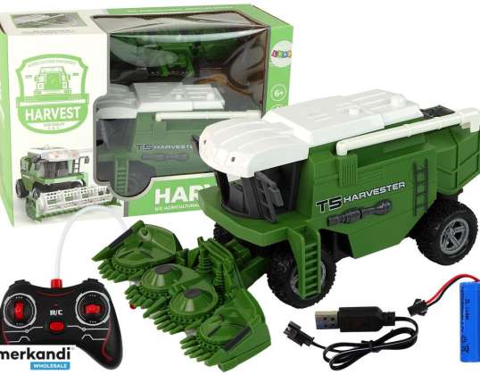 Agricultural harvester remote controlled r/c lights green
