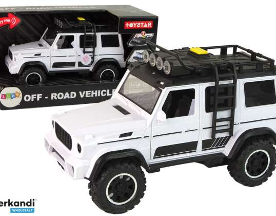 Car Car Off-Road White Light Sound Vehicle 1:14
