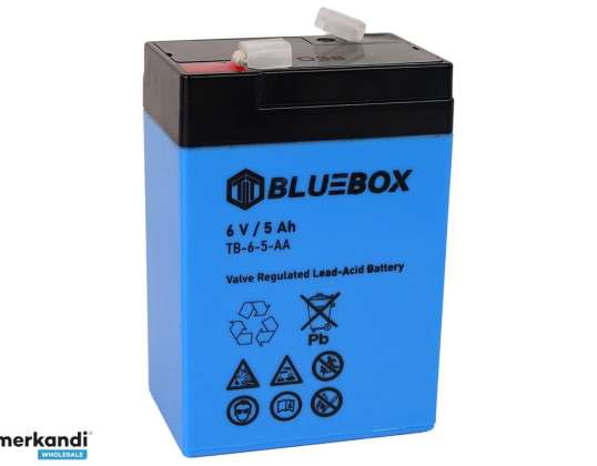 BLUEBOX VRLA AGM gelová baterie 6V5Ah pro baterie do auta
