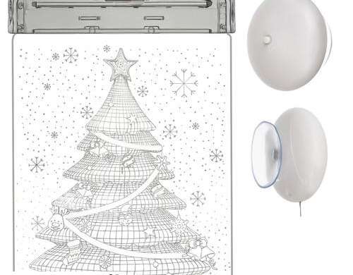 LED 3D Vitražas Kalėdų Eglutė OSI 00017225
