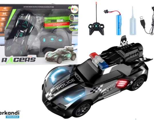 Sportwagen R/C Polizei Schwarz Fernbedienung