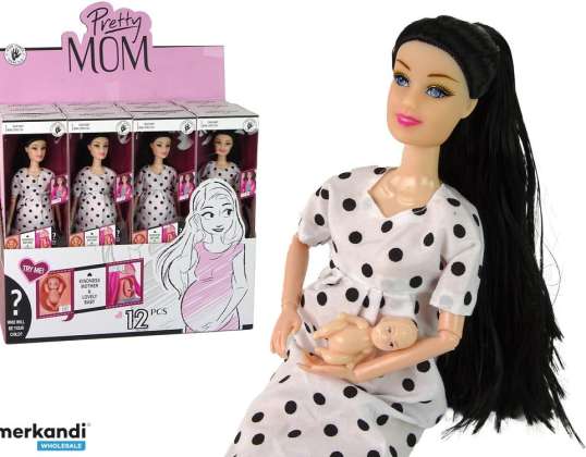 Pregnant Baby Doll White Dress