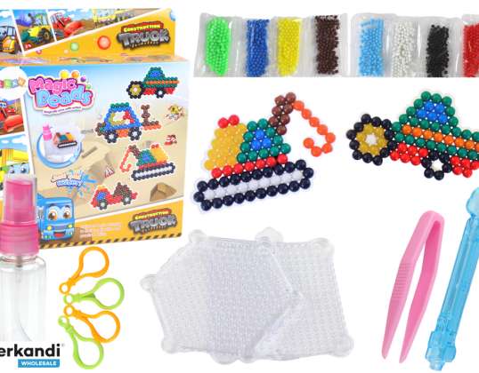 Water Beads Set DIY Magic Beads 8 Colors Construction Vehicles