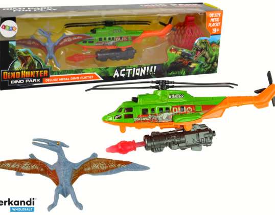 Set Groene Helikopter Dinosaurus Transport Dino Park