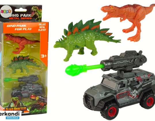 Dinosaurier Figuren Set Raketenauto Grün