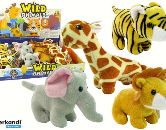 Mini Animal de Peluche Safari 4 Modelos