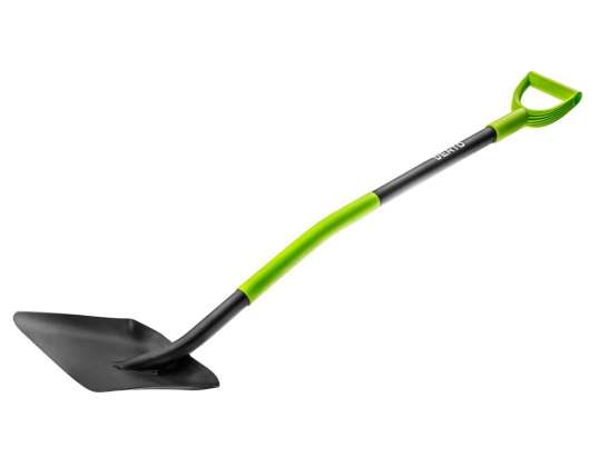 Shovel. metal handle. plastic grip