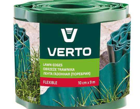 Bordure de pelouse 10 cm x 9 m, verte