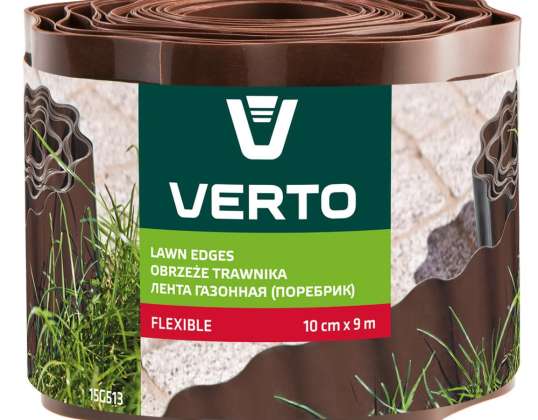 Lawn Edge 10 cm x 9 m, brown