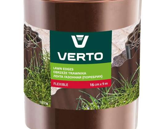 Lawn Edging 15 cm x 9 m. brown