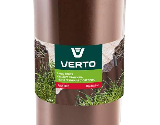 Lawn Edging 20 cm x 9 m. brown