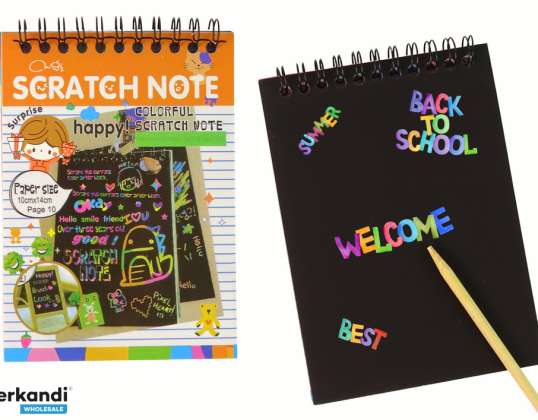 Scratch Off märkmik lastele oranž