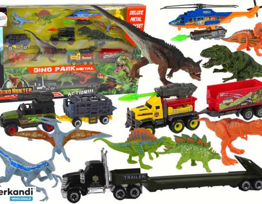 Fahrzeug-Set Große Hubschrauber-Dinosaurier 8-tlg.