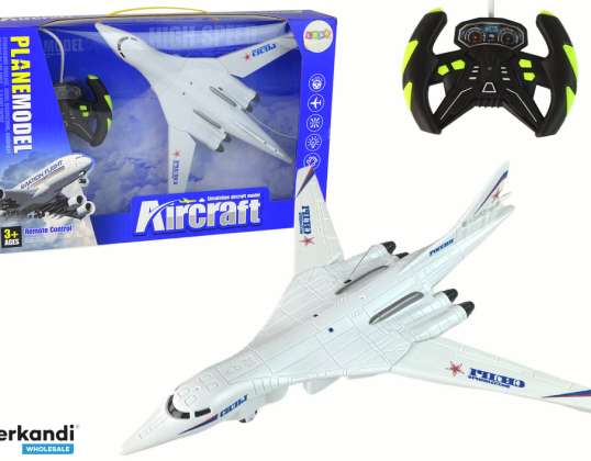 RC Mando a Distancia Avión de Pasajeros Blanco