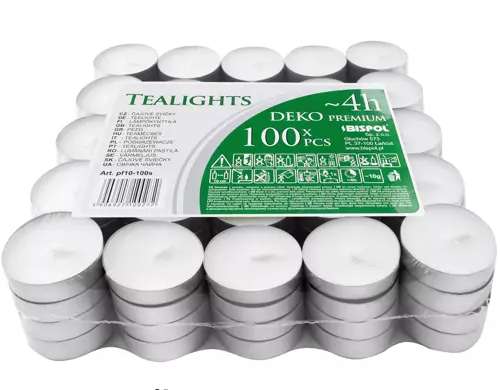 Candles/Tealights 4h set 100pcs