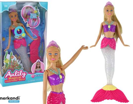 Anlily Doll Mermaid Light and Sound Effects
