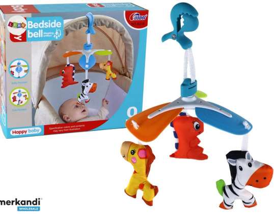 Kindercarrouselclip met kleurrijke dieren