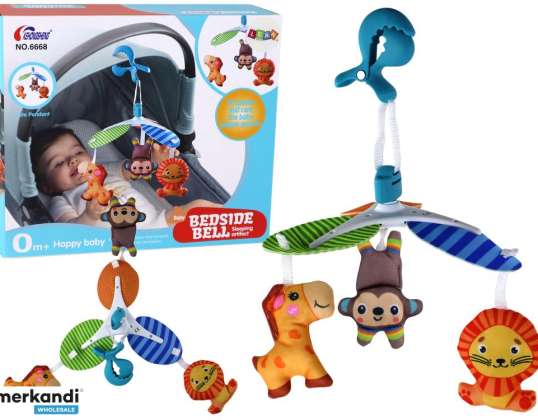 Classico carosello per lettino per bambini clip di animali