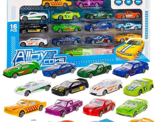 Bunte Autos/Spielzeugautos 1:64  16St. Kruzzel 20352