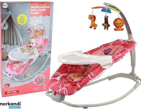 Bouncer Rocker 2in1 Παιδικό Κάθισμα Αυτοκινήτου Ήχοι Δονήσεις Καμηλοπάρδαλη
