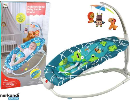 Bouncer Rocker 2σε1 Παιδικό Rocker Κάθισμα Αυτοκινήτου Ήχοι Δονήσεις Βάτραχος