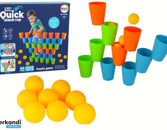 Puzzle Becher 3-in-1 Spiel 44 Teile