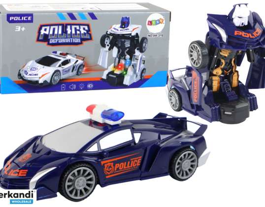 Polizeiroboter Auto Marineblau