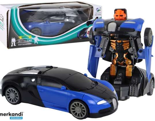 Bil Robot 2-i-1 Bugatti Blå Lys Effekter