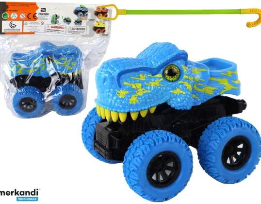 Terepjáró tológép Tyrannosaurus Rex gumi kerekek kék
