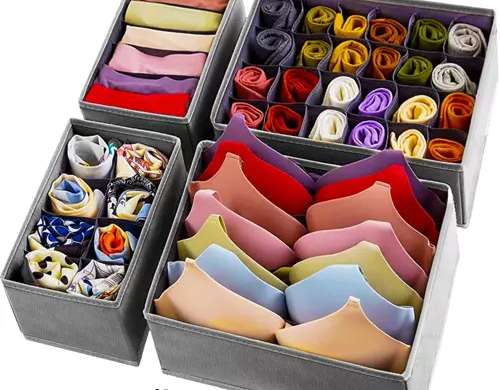 Organizzatore per biancheria intima set 4 pz. Ruhhy 19914