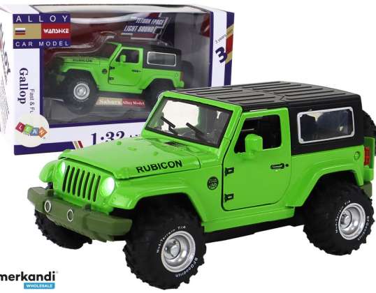 Coche todoterreno Accionamiento por fricción a batería Verde Metal 1:32