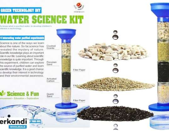 Experimentierkasten Wasserfiltration Sandfilter 4 Schichten