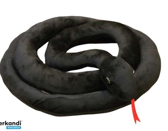 Schlange Schwarzes Plüsch-Maskottchen 200 cm