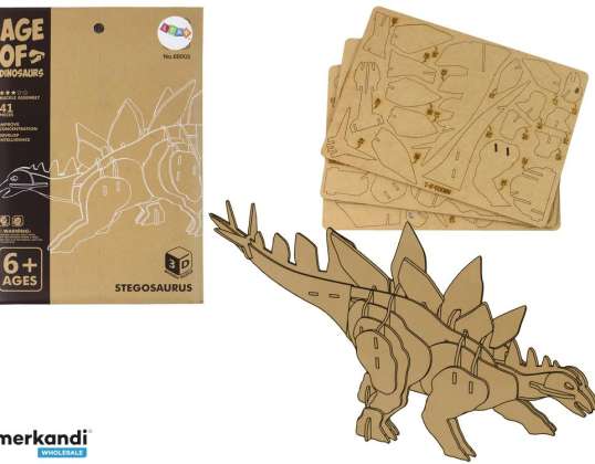 Puzzle spaziale 3D in legno Stegosauro Medley educativo 41 pezzi