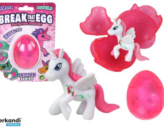 Cracking Magic Enhjørning Egg Rosa 6cm
