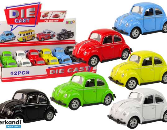 Friction Drive Car Beetle 6 farger