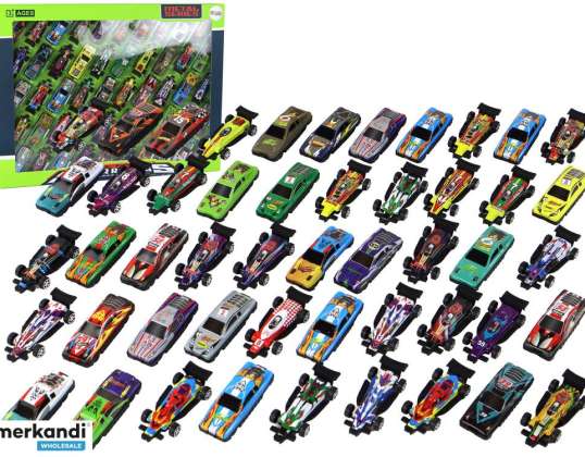 Spielzeugauto-Set 50-teilig mehrfarbige Spielzeugautos