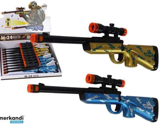 Kleine Karabinerpistolen Light Sound Moving Barrel Blau Gold