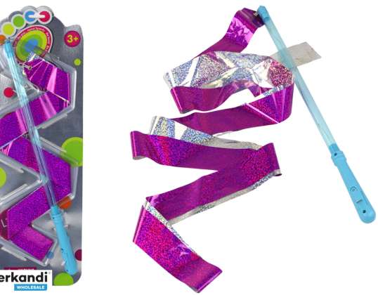 Sportset Glänzendes rosa Band 2,4 m blauer Griff